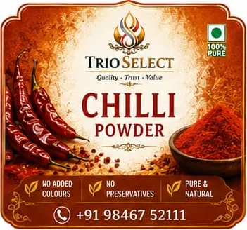 TrioSelect Chilli Powder label