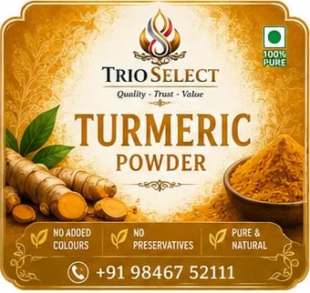 TrioSelect Turmeric Powder label